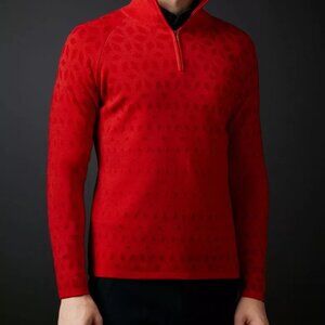 Descente Golf Collection Wool Sweater Size M